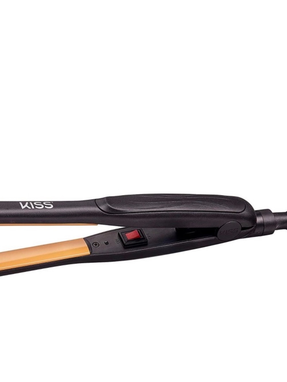 Kiss Black & Yellow Ceramic Tourmaline Hair Straightener - Picture 2 of 10